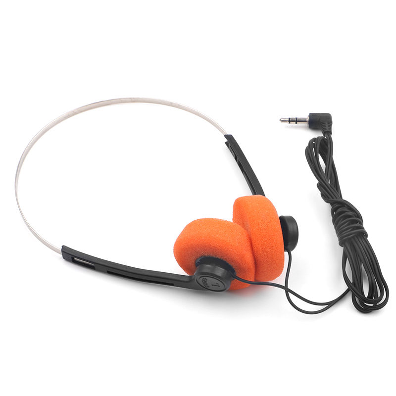 Casque filaire orange